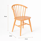 Silla Lykke de Madera - Natural 4