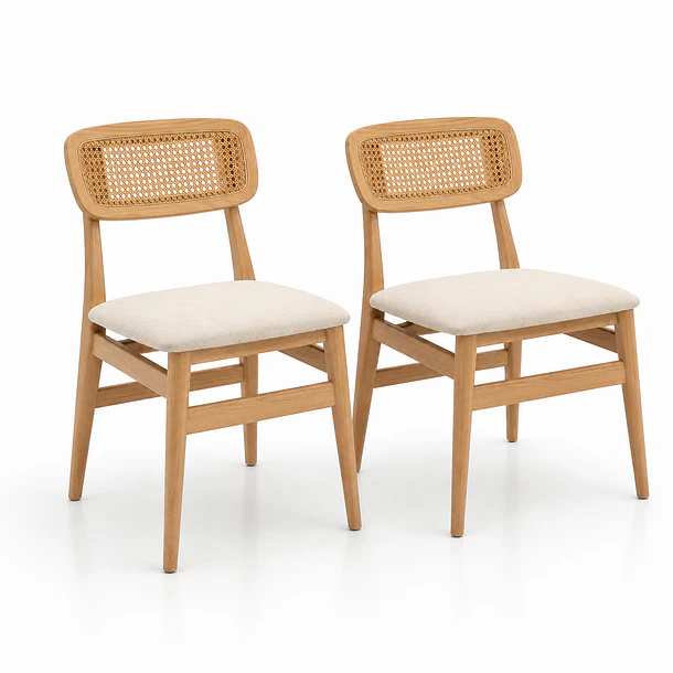 Pack de 2 Sillas de comedor Loke 46x54x86 1