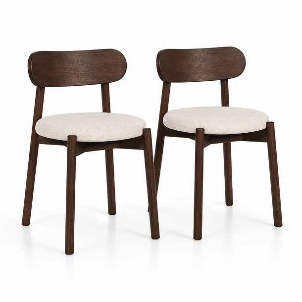 Pack de 2 Sillas de comedor Bauen 44X45x77 1