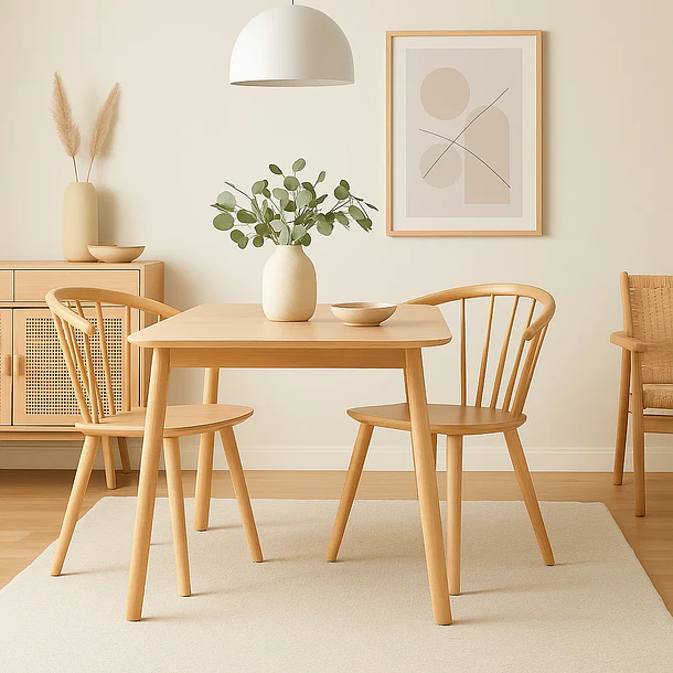 Silla Lykke de Madera - Natural 10