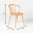 Silla Lykke de Madera - Natural 11