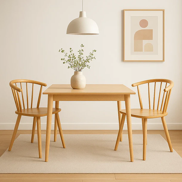 Pack de 2 Sillas Lykke de Madera - Natural 8