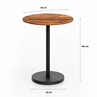 Mesa alta para bar Bofya 60x60x100 4
