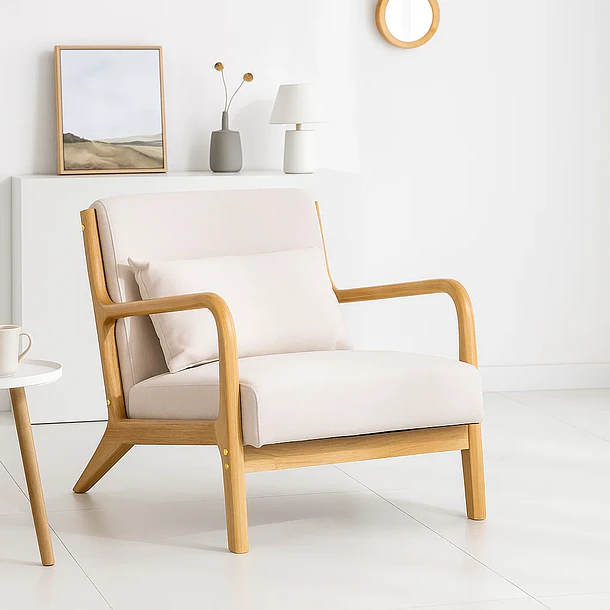Sillón Lounge Askja - Beige Claro 2