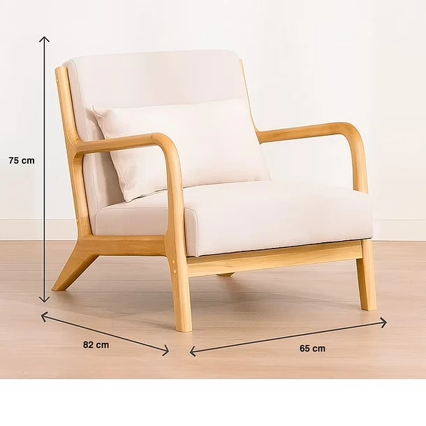 Sillón Lounge Askja - Beige Claro 4