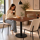Mesa restaurant 70x70cm - Café 3