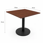 Mesa restaurant 70x70cm - Café 4