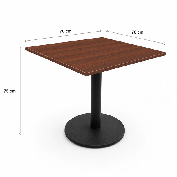 Mesa restaurant 70x70cm - Café 4