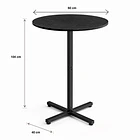 Mesa alta para bar Tach 60x60x104 4
