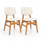 Pack de 2 Sillas de Comedor Ystava - Madera Maciza con Asiento y Respaldo Acolchados 1