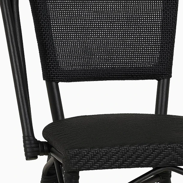 Pack de 4 Sillas Bistro Parisina Textileno - Negro 6