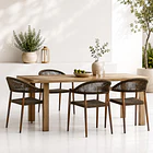 Pack de 4 Sillas de Terraza Douce - Aluminio y Rattan 2