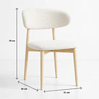 Pack de 2 Sillas Cloud Madera - Blanco 4