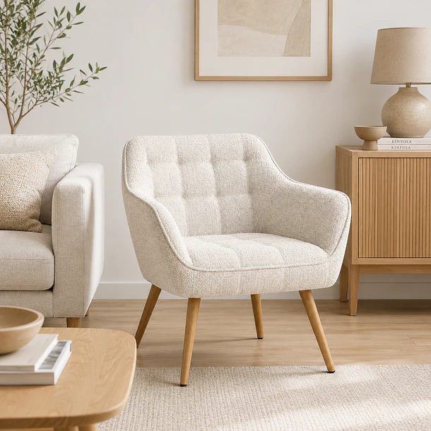 Butaca de Descanso Klaini Tapiz Lino Beige 3