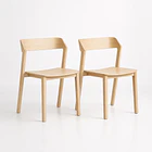 Pack de 2 Sillas de Comedor Madera Rover Viena Natural 1