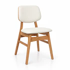 Silla de Comedor Ystava - Madera Maciza con Asiento y Respaldo Acolchados 1