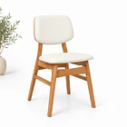 Silla de Comedor Ystava - Madera Maciza con Asiento y Respaldo Acolchados 2
