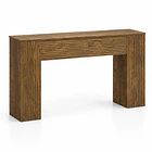 Arrimo Decorativo Kuat Líneas Rectas Madera Oscura Texturizada 155x79 1
