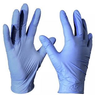 Guantes de Examinación Nitrilo Azul | Caja 100 | Muncare