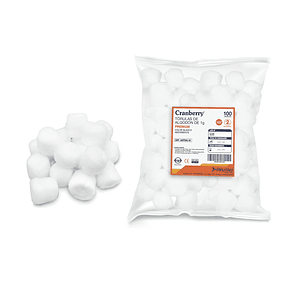 Tórulas de Algodón 100% Natural Caja 100 Unidades | Cranberry 