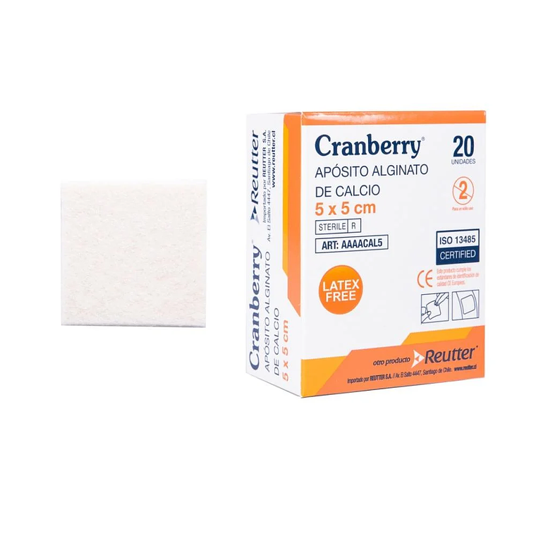 Apósito de Alginato de Calcio Estéril | Cranberry 1