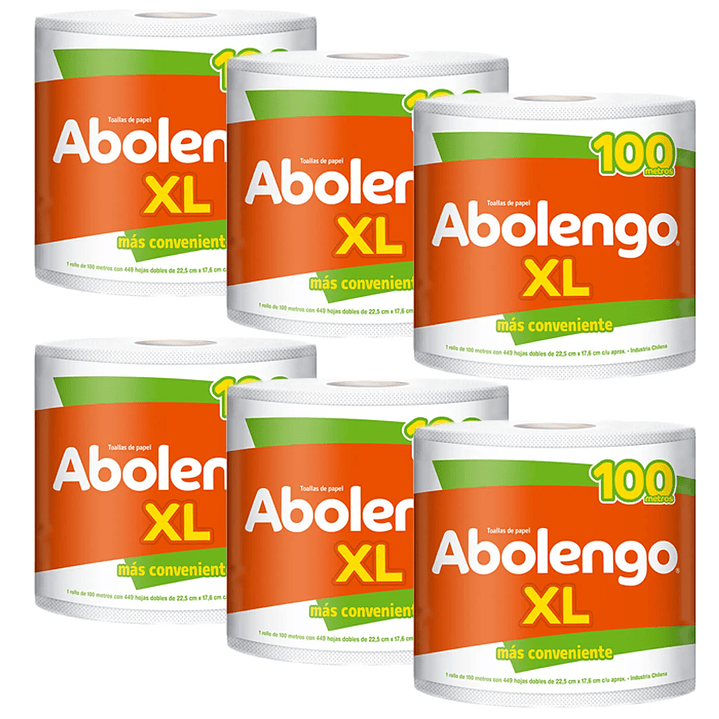 Toalla de papel Abolengo XL (Pack 6 Unidades) 100mt c/u 1