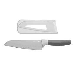 CUCHILLO SANTOKU GRIS 17CM 