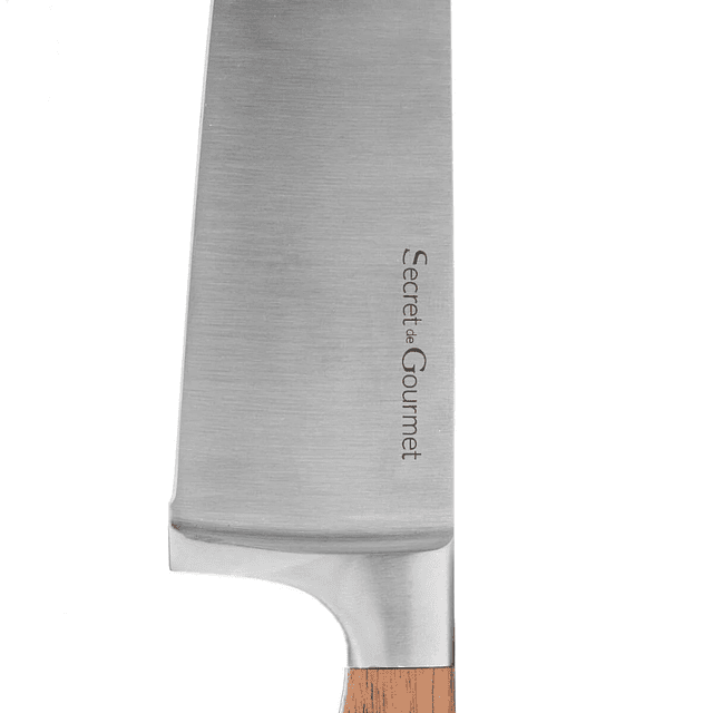 CUCHILLO CHEF ACERO INOX/ACACIA