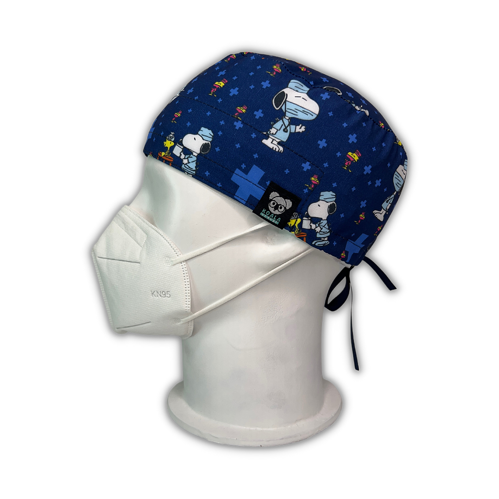 Gorro quirúrgico Snoopy Azul