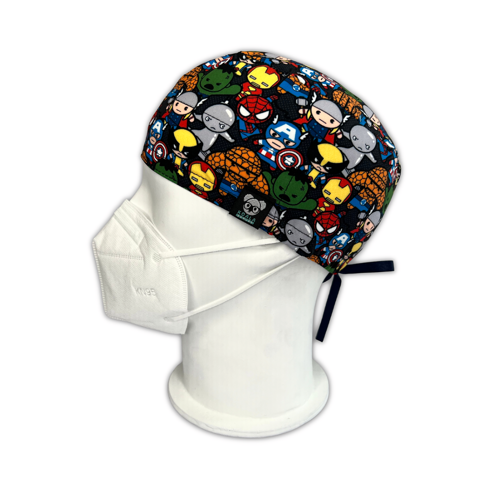 Gorro quirúrgico Marvel chibi