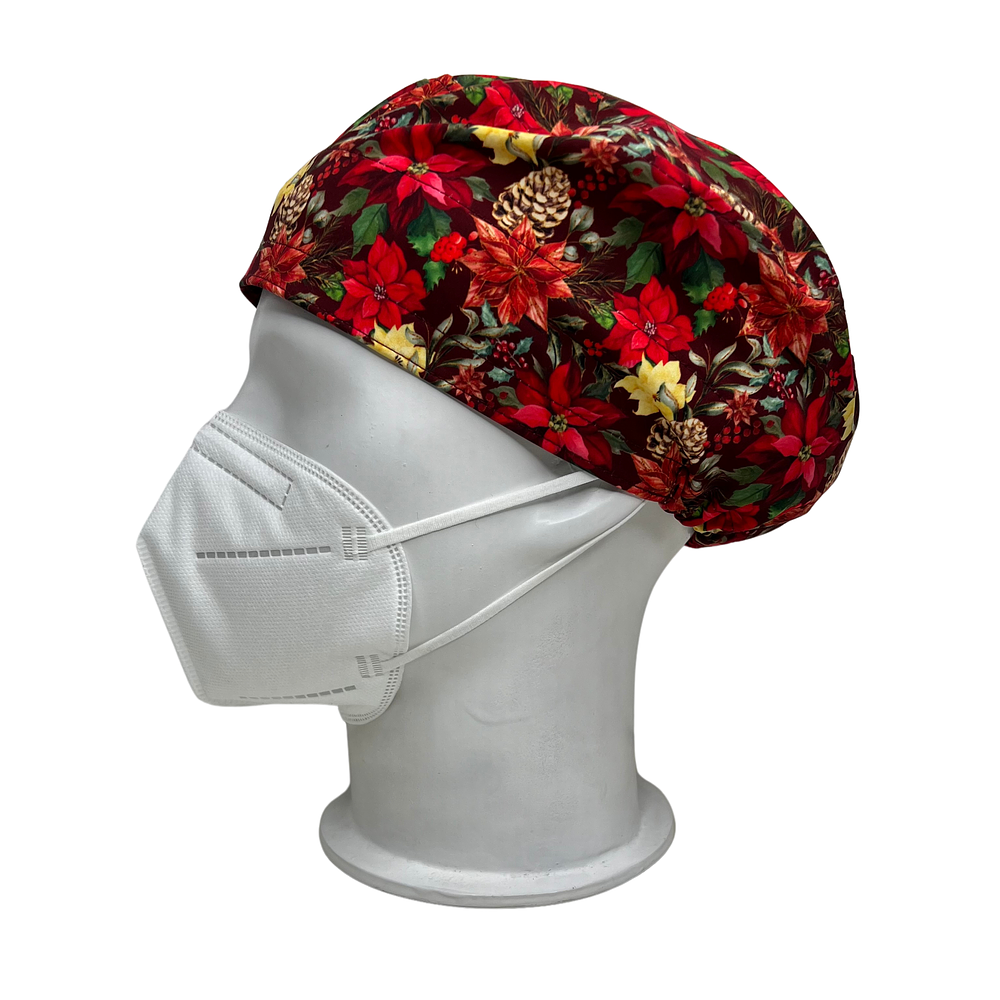 Gorro quirúrgico Flores de navidad