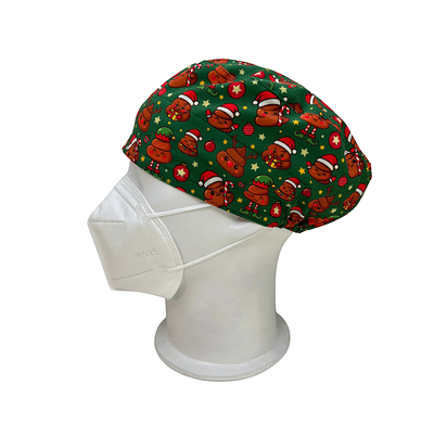Gorro quirúrgico Emoji popó Navidad