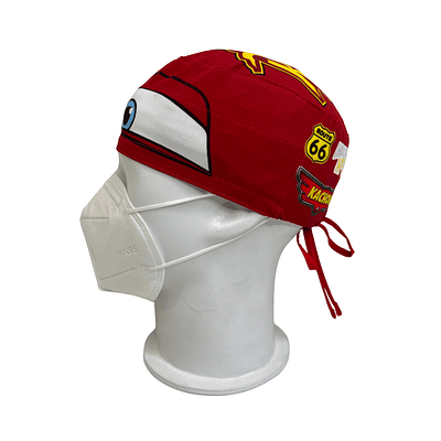 Gorro quirúrgico Rayo Mcqueen Cars