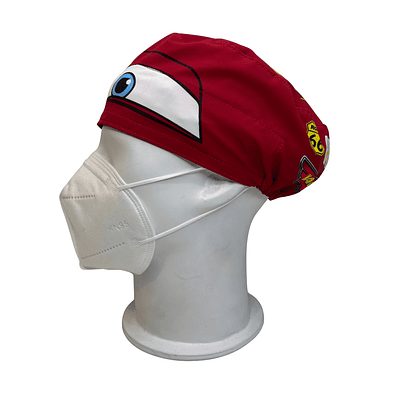 Gorro quirúrgico Rayo Mcqueen Cars
