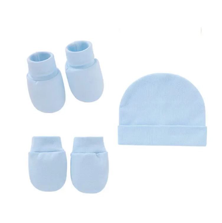 Set recién nacido START, gorro, zapatitos, mitones, 100% algodón