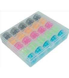 Caja 25 carretes colores