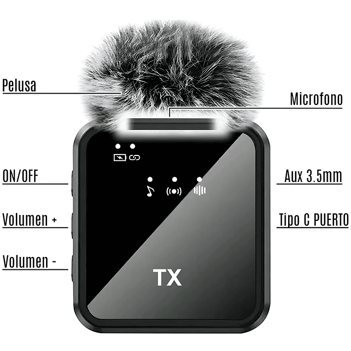 Microfono Inalambrico 3 En 1 Para Iphone Android Computador 2