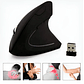 Ratón Vertical Inalámbrico 2.4g Mouse Usb Ergonómico Bateria Negro - Miniatura 3