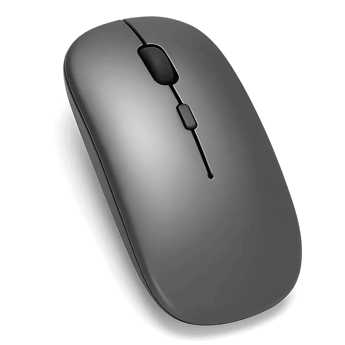Mouse Inalámbrico Recargable Usb Silencioso Dual Bluetooth C 1