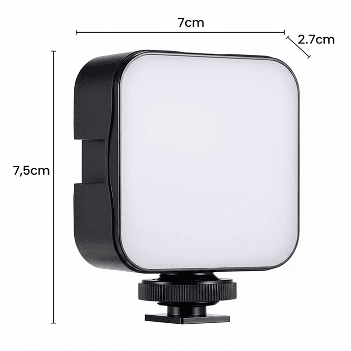 Mini Led Selfie Portátil Clip De Anillo Led Aro D Luz Cuadra 2