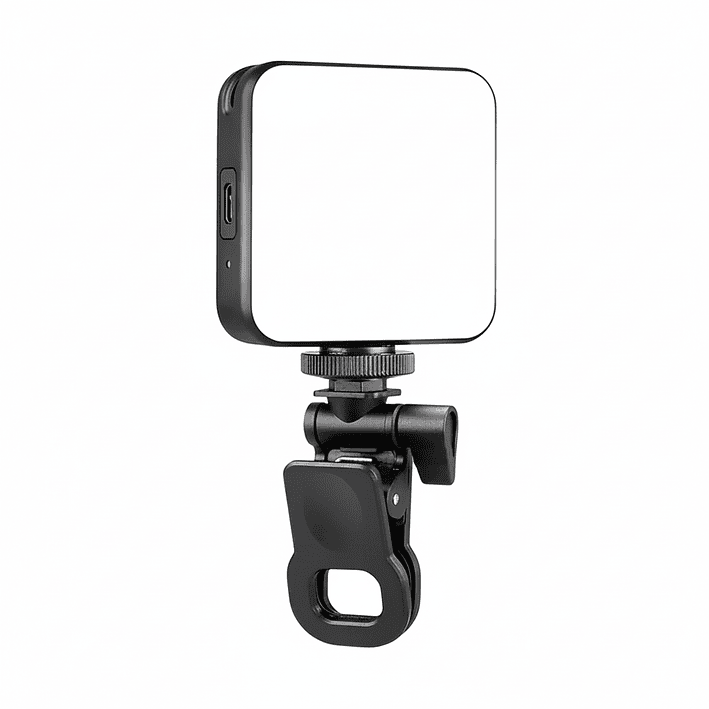 Mini Led Selfie Portátil Clip De Anillo Led Aro D Luz Cuadra 1