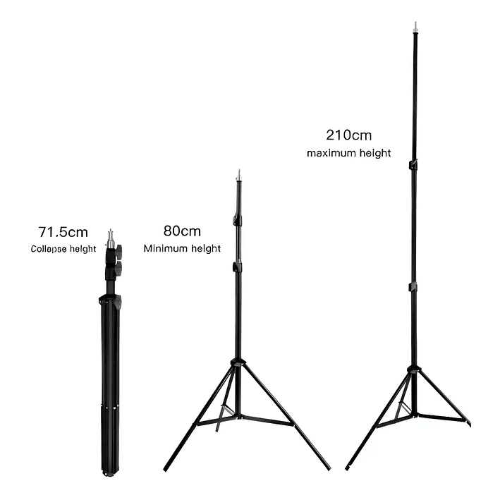 Trípode Celular Camara Soportes 210cm Luces Flash Multifuncional 2