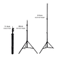 Trípode Celular Camara Soportes 210cm Luces Flash Multifuncional - Miniatura 2