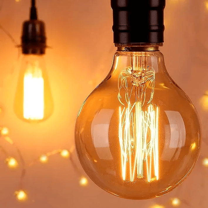 Ampolleta Vintage Globo E-27 Filamento 6w G80 Color Cálido 3