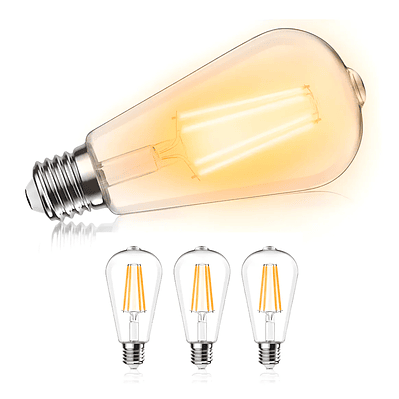 Ampolleta E27 Vintage Led A60 Filamento 6w 2700k