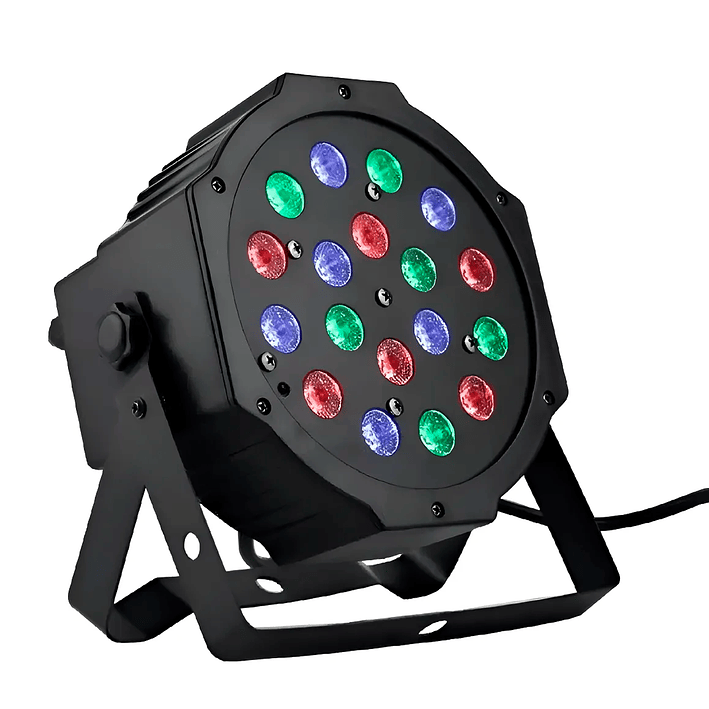 Proyector Led Rgb Dmx Luces Disco Luz Fiesta Rgb/w001 18 Led 1