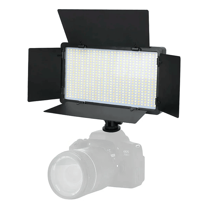 Kit Profesional Luz Relleno Con Trípode Reflector Pro 600led Negro Rgb 2