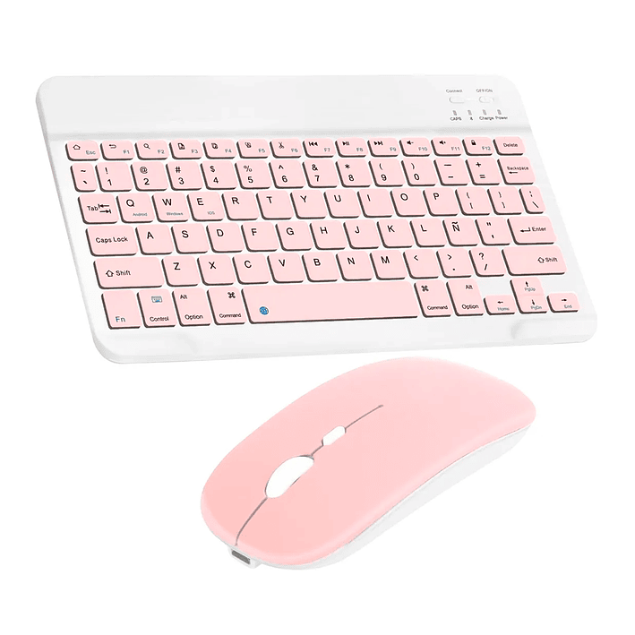 Kit Teclado + Mouse Para Ipad Tablet Celular Pc Bluetooth 2