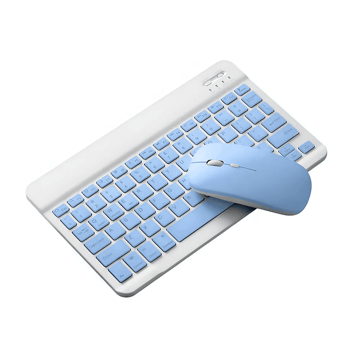 Kit Teclado + Mouse Para Ipad Tablet Celular Pc Bluetooth 4