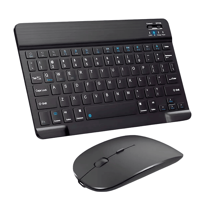 Kit Teclado + Mouse Para Ipad Tablet Celular Pc Bluetooth 1